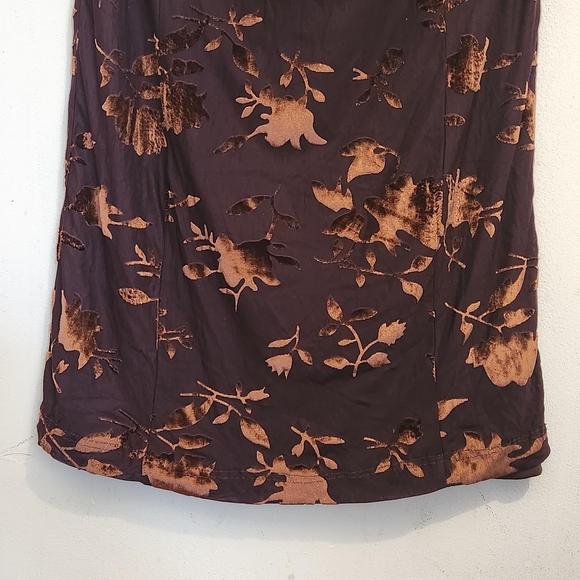 Rare London Black and Brown Floral Midi Dress - Picture 4 of 14